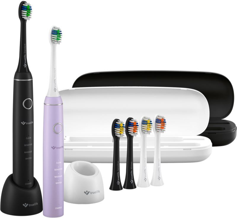 Truelife SonicBrush Compact sonic toothbrush Duo Black / Lavender 2 pc