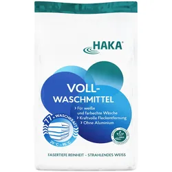 HAKA Vollwaschmittel 3kg Waschpulver Waschmittel weiße Wäsche Buntwäsche