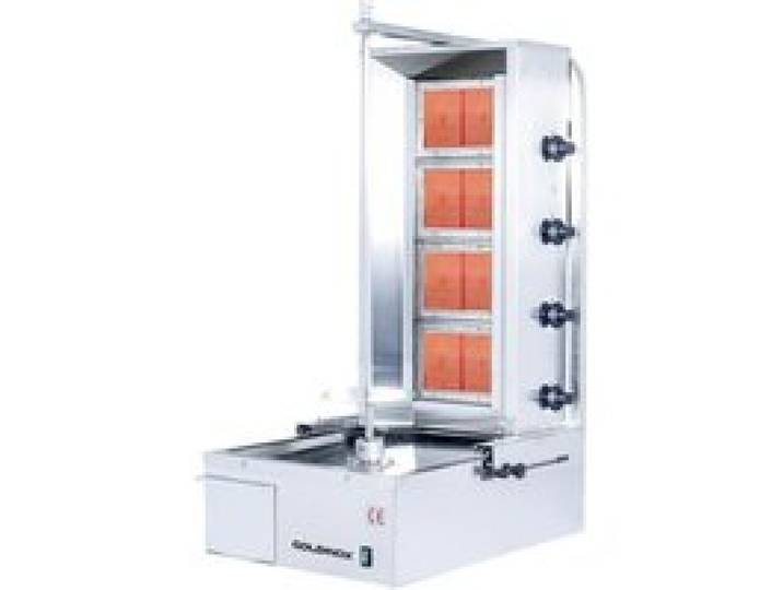 Machine à kebab 4 feux Gaz PREMIUM - GOLDINOX