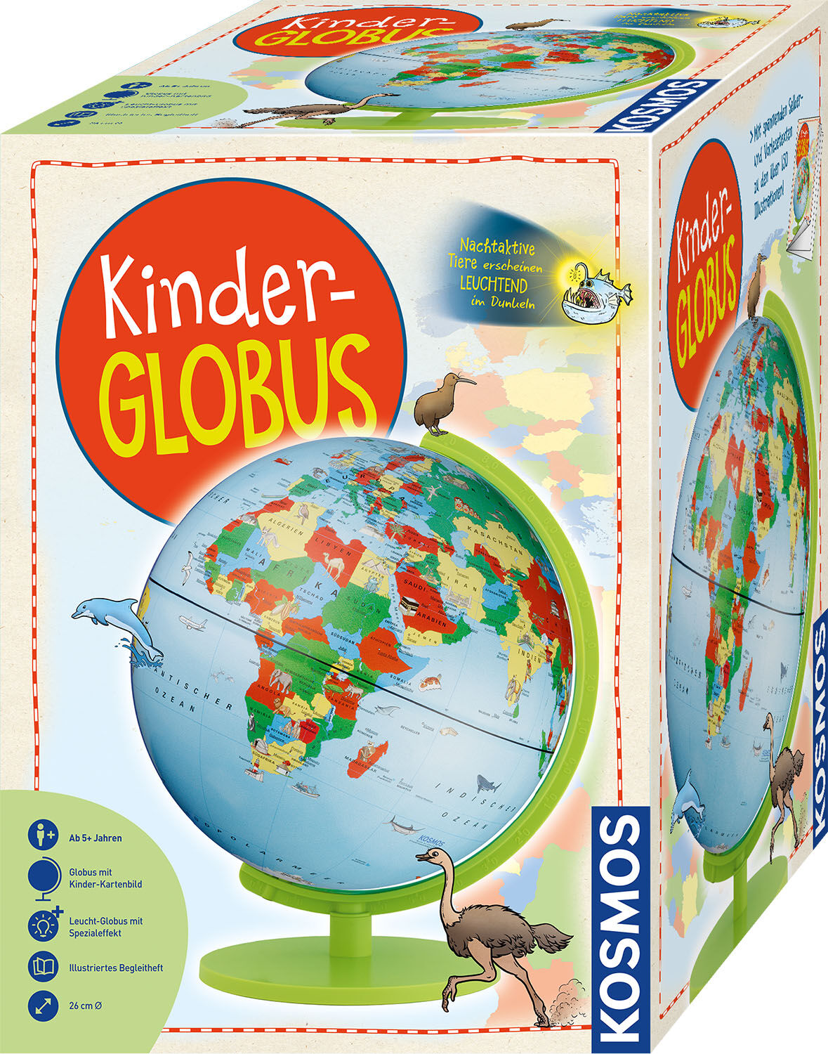 Globus KOSMOS "Kinder-Globus", bunt, Globen, KinderØ:26cm, Kunststoff, Globus, Made in Germany, Ø:26cm