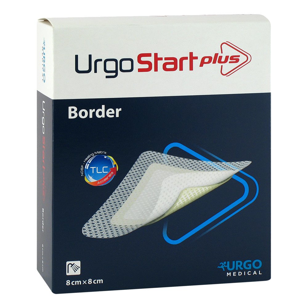 Urgo GmbH Urgostart Plus Border 8x8 cm Wundverband 12898880