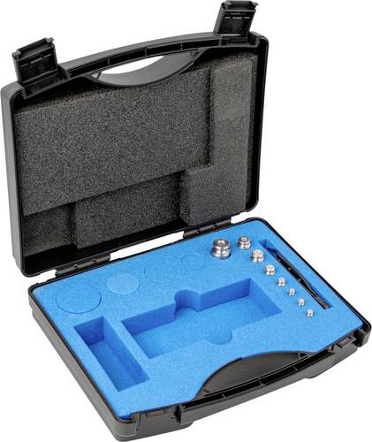 Kern 334-024 Gewichtssatz, F2, 1g - 50 g, Knopf, Edelstahl feingedreht, im Kunststoffkoffer