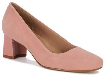 Wide Width Women's Meredith Pump by Ros Hommerson in Rosewood Kid Suede (Size 7 W)