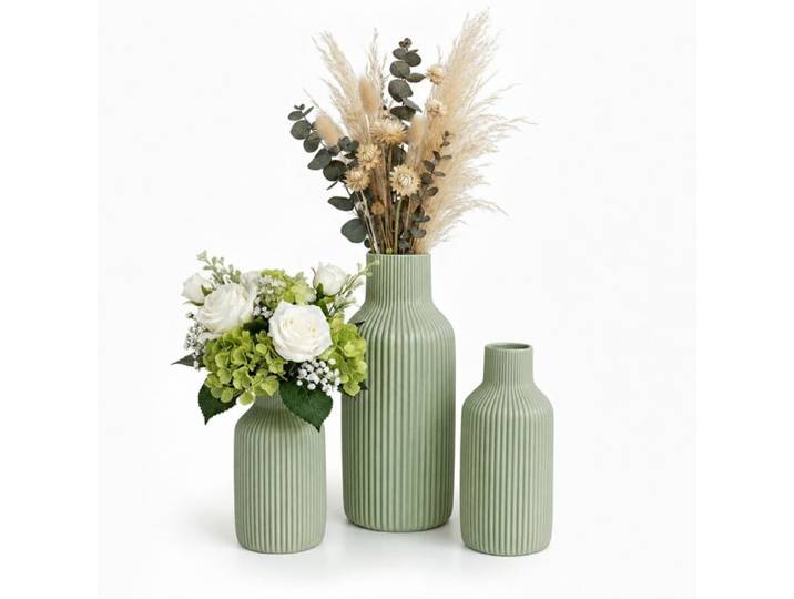 Relaxdays Vasen 3er Set aus Keramik
