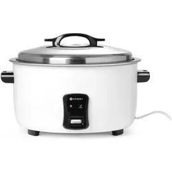 Hendi Reiskocher 10 l 230V 2900W Kitchen Line, Dampfgarer + Reiskocher, Weiss