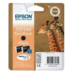 Epson Original T0711 Druckerpatronen - Doppelpack schwarz (C13T071140H10)