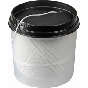 Fackelmann Küchengarn 12313 Grill-/Bratenschnur, 100m, hitzebeständig bis 175°C, weiß, Spenderbox