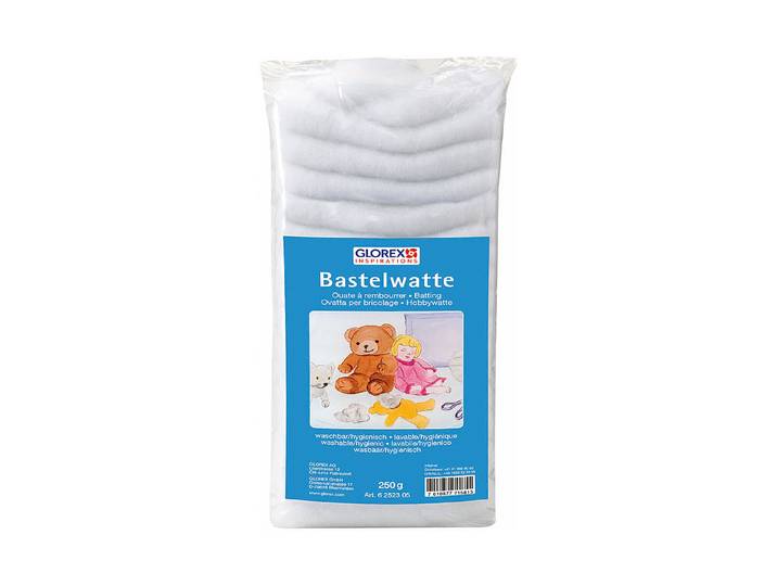 Glorex Bastelwatte Weiss 250 g