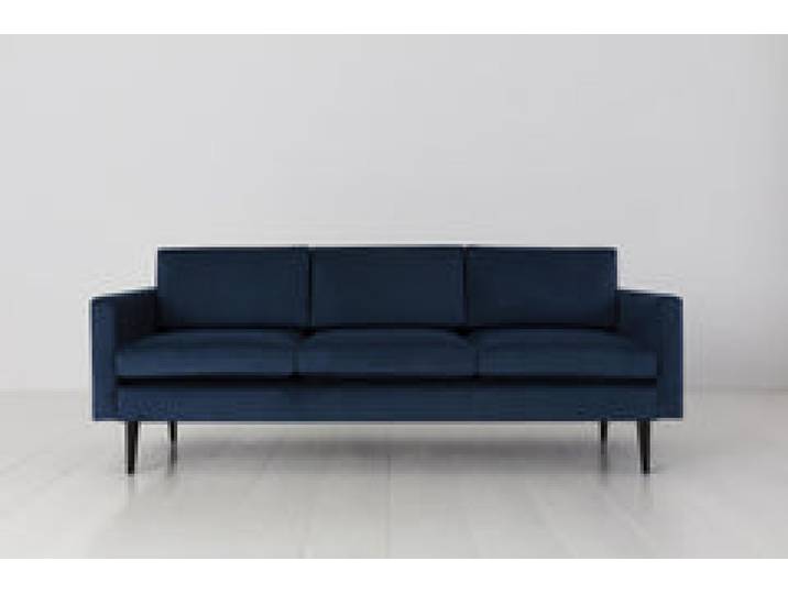 Dreisitzer-Sofa Model 01, Blaugrün