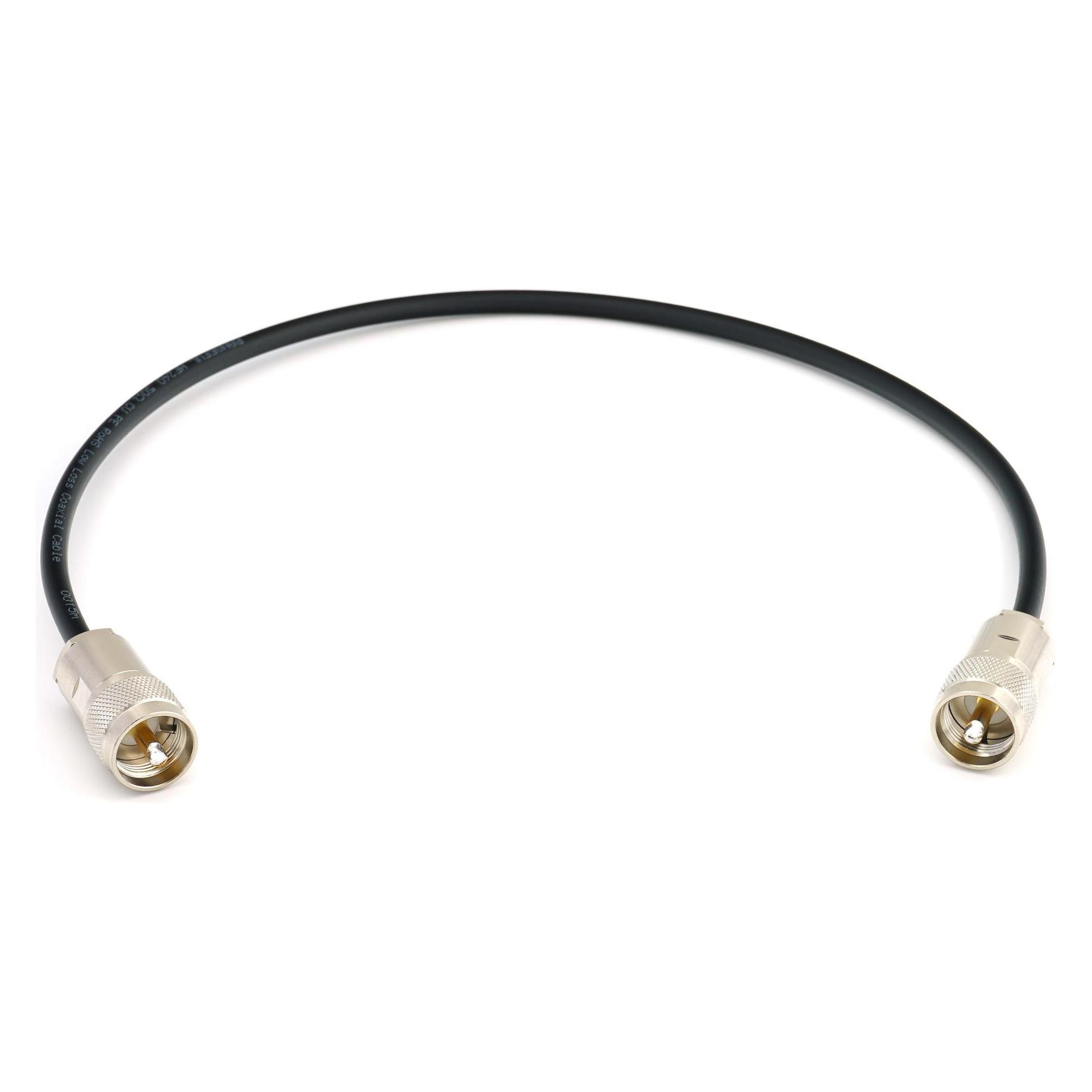 Rangeful PL259 to PL259 50cm UHF CB Radio Coaxial Cable - HF240 (LMR240 equivalent) HF240-PL-PL-0.5 (Antennenkabel) (HF240-PL-PL-0.5)