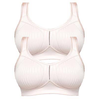 Bügelloser BH SUSA "2er Pack Entlastungs BH Cremona", Damen, Gr. 90, Cup B, beige (nude nude), Obermaterial: 76% Polyamid PA. 24% Elasthan EL., BHs