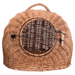 TRIXIE Korbhöhle mit Gitter, 50 × 46 × 36 cm, braun