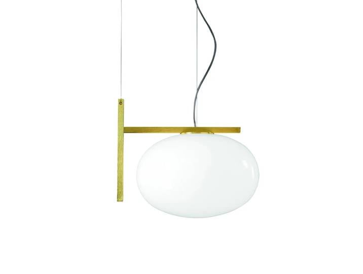 Oluce Suspension Alba 466 opale, laiton