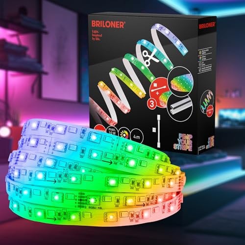 Briloner Pimp your Stripe LED-uitbreidingsset, RGBW, wit/multicolor, 4 m
