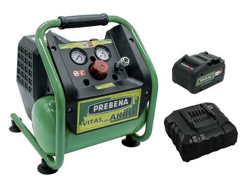 Prebena Akku-Druckluft-Kompressor VITAS100-AKKU-SET 5l 8 bar