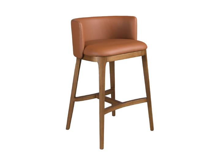 Design Barstuhl „Minko“ Leder Angel Cerdá