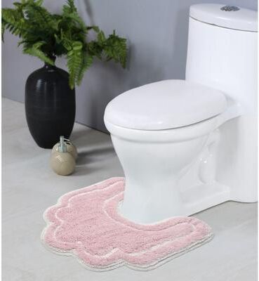 Home Weavers Inc Home Weavers Allure Collection Absorbent Cotton, Machine Washable and Dry Bath Rugs