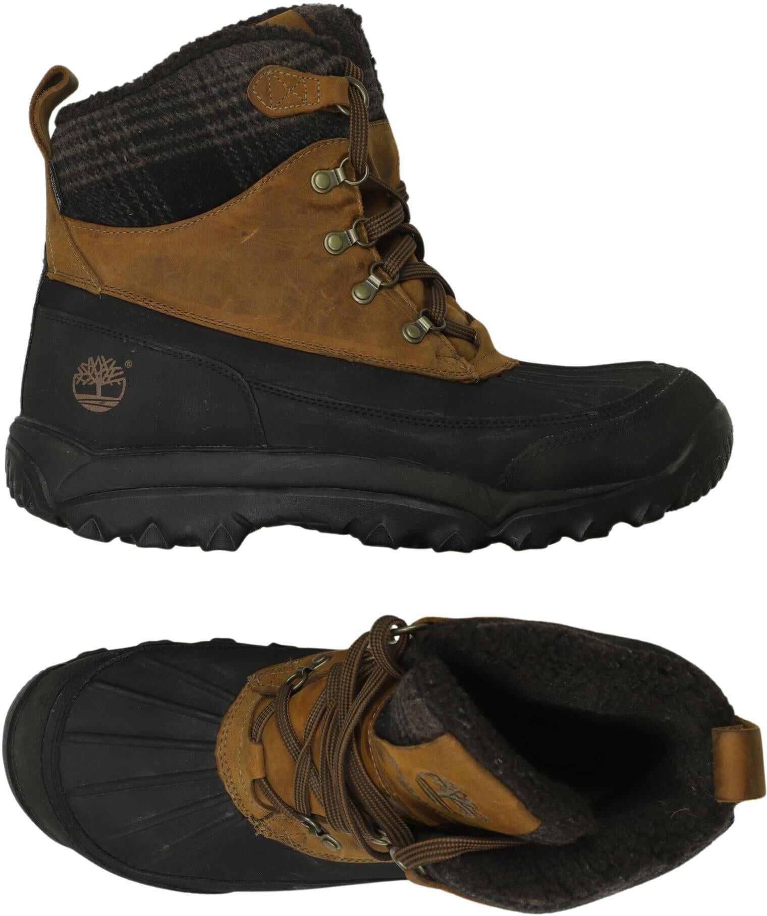 Timberland Herren Stiefel, Braun, Gr. EU 44, Leder - Second Hand