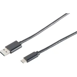 SHVP 14-10005 - USB Kabel, 2.0 A Stecker auf C-Stecker, 1 m