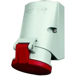Mennekes, Steckdose, MEN 421 32A4P 6H400V Wanddose TwinCONTACT IP44