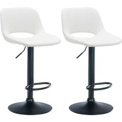 2er Set Barhocker Camden Kunstleder schwarz
