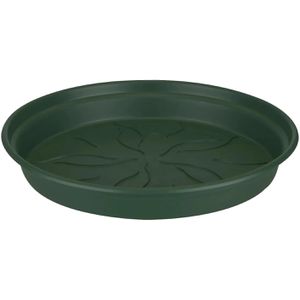 elho Blumentopf-Untersetzer Green Basics, grün, aus Kunststoff, frostsicher & UV-beständig, Ø 14,3 cm