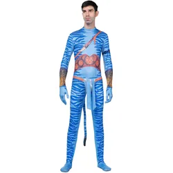 Maskworld Blauer Stammeskrieger Kostüm für Männer (L)