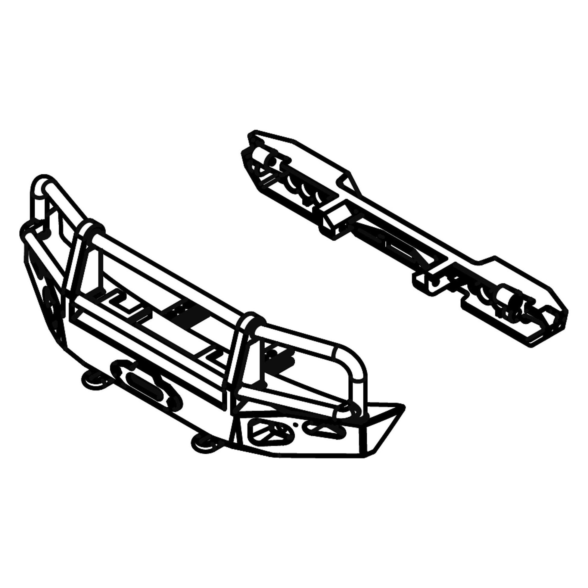 Amewi Stossfänger vorne & hinten RCX10 (021-17223011)