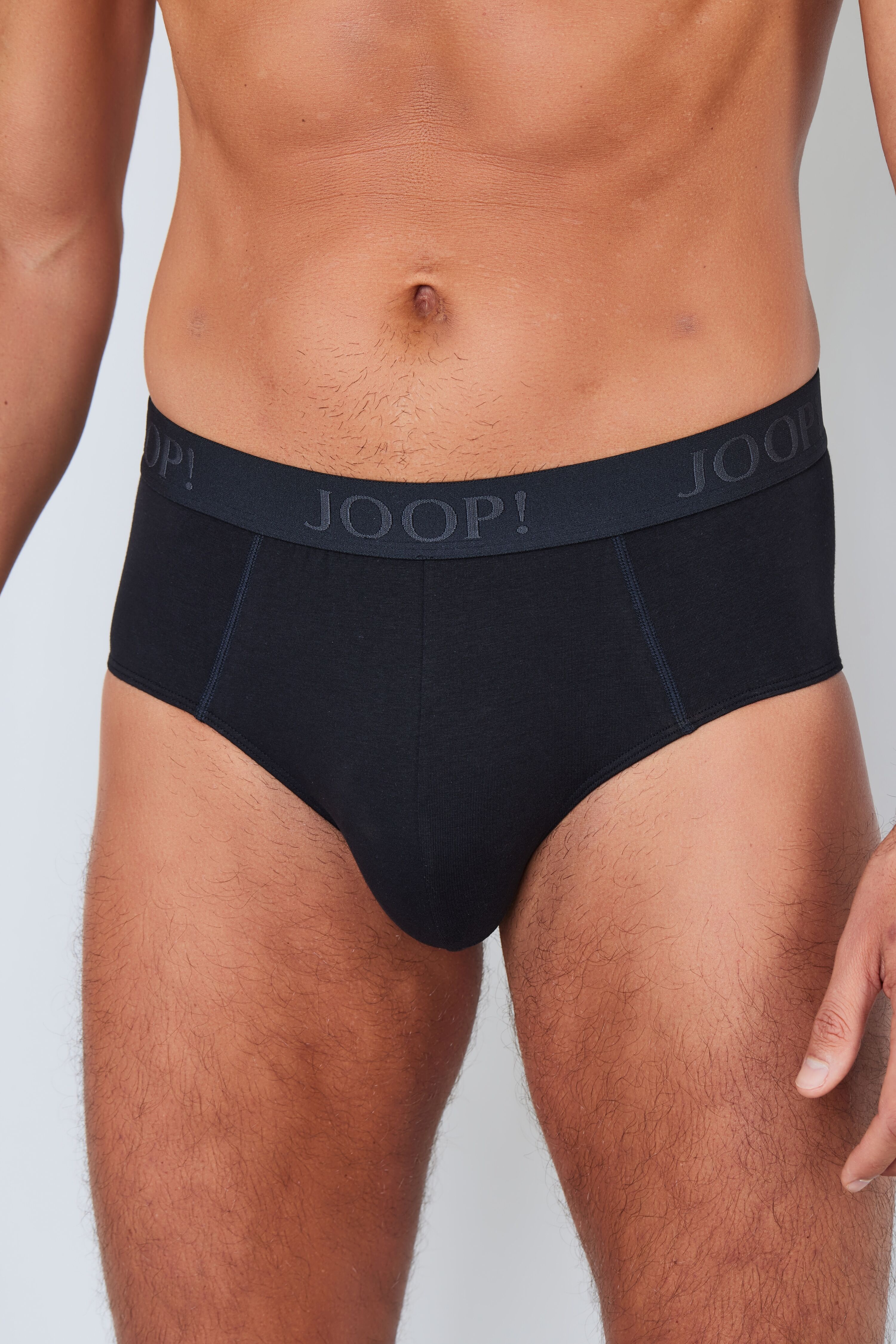 Joop! Slip JOOP "Everyday", Herren, Gr. XL, schwarz, Obermaterial: 95% Baumwolle, 5% Elasthan, unifarben, körpernah, Unterhosen Slip, mit elastischem Logobund schwarz XL