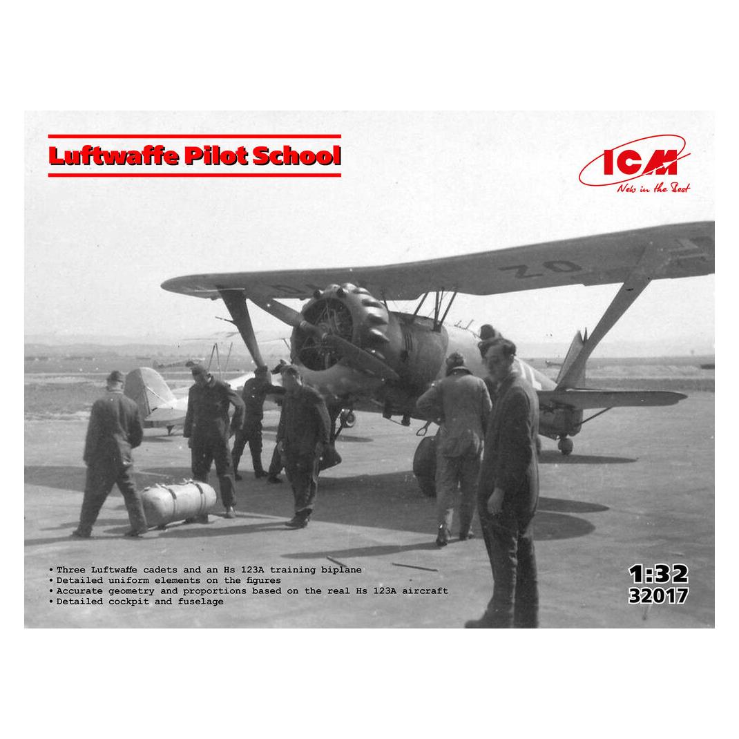 ICM Luftwaffe Pilot School (Hs 123A (late) with crew) (32017)