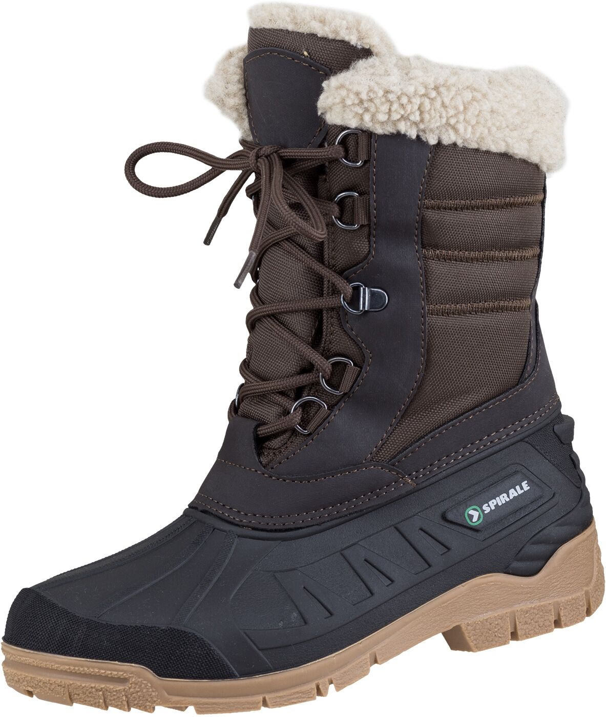 Winterstiefel SPIRALE "Tina" Gr. 36, braun, 36, Obermaterial: 50% PVC PVC. 50% Nylon NY., Schuhe, Winterstiefel