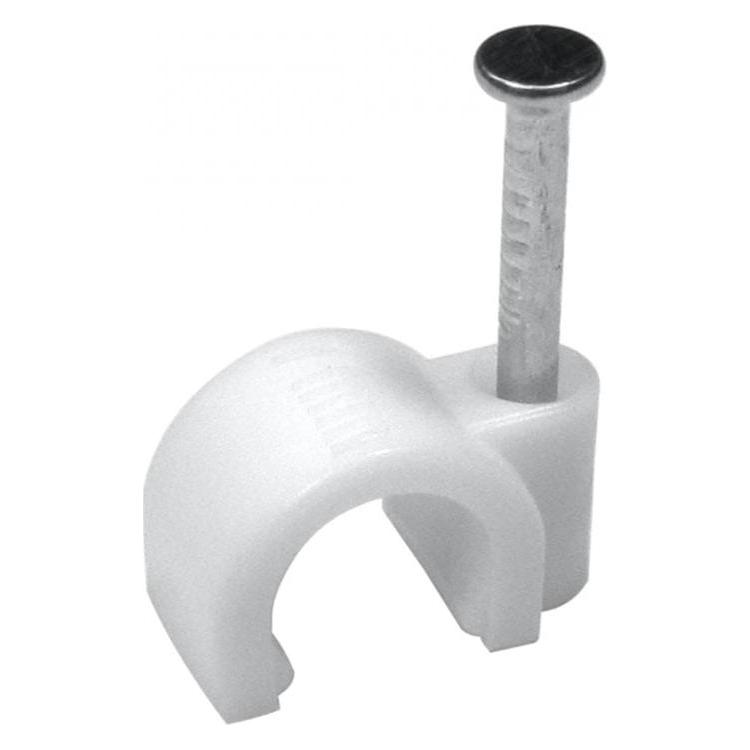 Cables Direct CDL 50 Pack of 7mm Cable Clips Whi (CLIP02-07-50)