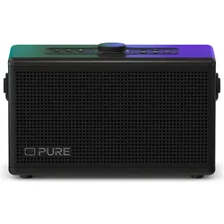 Pure Classic Aura Black (30 h), Bluetooth Lautsprecher, Schwarz, Braun