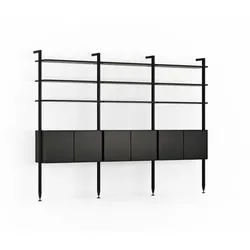 RAUM.FREUNDE Regal Edge Lack Schwarz