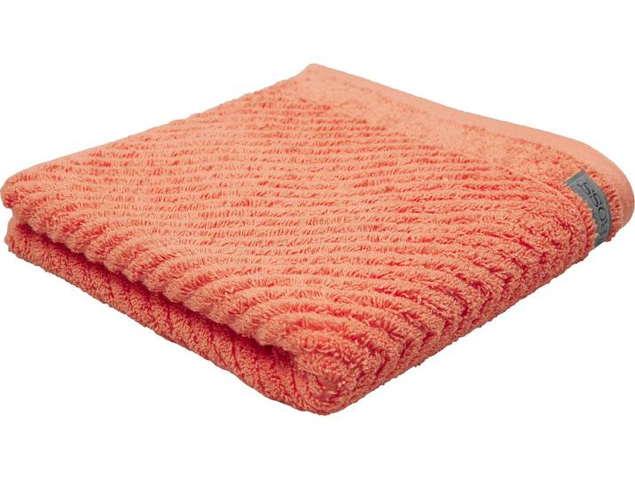 Duschtuch ROSS Smart , orange (nektarine), B:70cm L:140cm, Frottier, Obermaterial: 100% Baumwolle, Handtücher, Duschtuch, Uni-Rippe mit Velourslabel