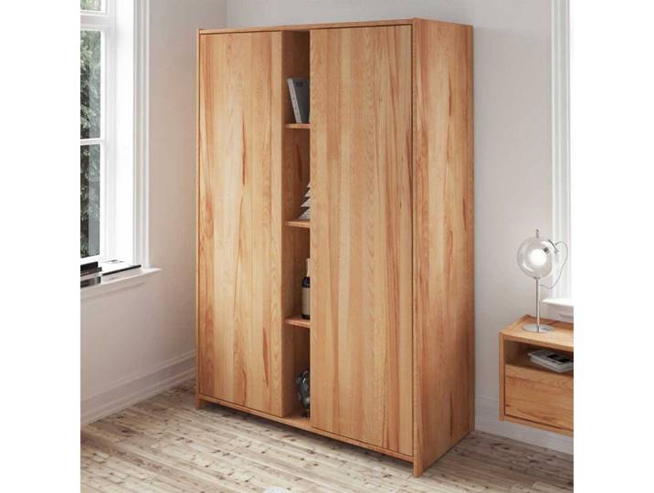 Pharao24 Kleiderschrank Duben aus Massivholz