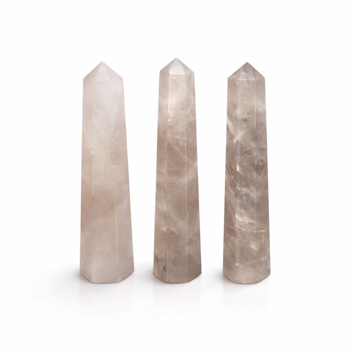 Ancient Wisdom Smoky Quartz Obelisk Point met zes zijden, 11 cm
