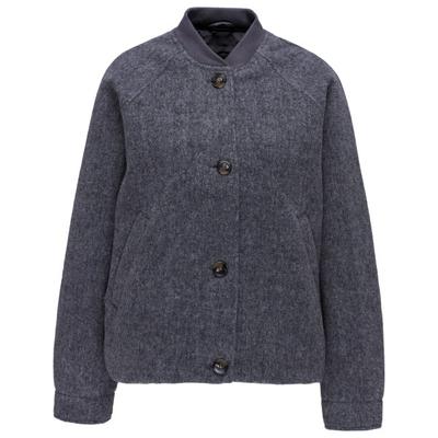 Mazine - Women's Vegan Wool Bomber - Freizeitjacke Gr L blau/grau