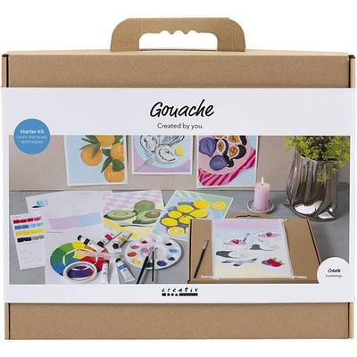 Creativ Company Starter Kreativ Set Gouache, Gemälde, sortierte Farben