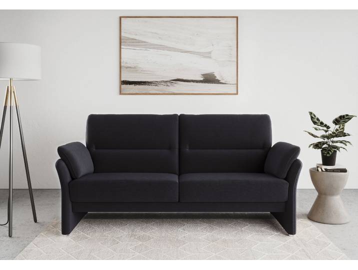 2,5-Sitzer, Dunkelblau, 199x88 cm, Microfaser, Federkern & Kompakt, Modern, Domo-Collection