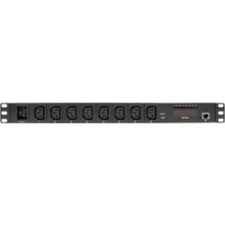 LogiLink PDU8P01 19 Zoll Netzwerkschrank-Steckdosenleiste 1 HE Kaltgeräte-Steckdose C13 10A Festeinbau Schwarz
