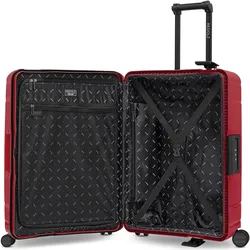 Redolz Essentials 15 4-Rollen Kofferset 3-tlg. mit Dreipunkt-Verschluss, Koffer, Rot