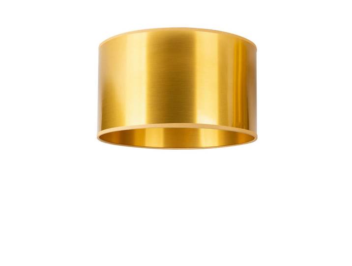 Leuchtenschirm Gold, Goldfarben, Metall, zylindrisch, E27, 40x35x40 cm, Lampen & Leuchten, Innenbeleuchtung, Lampenschirme