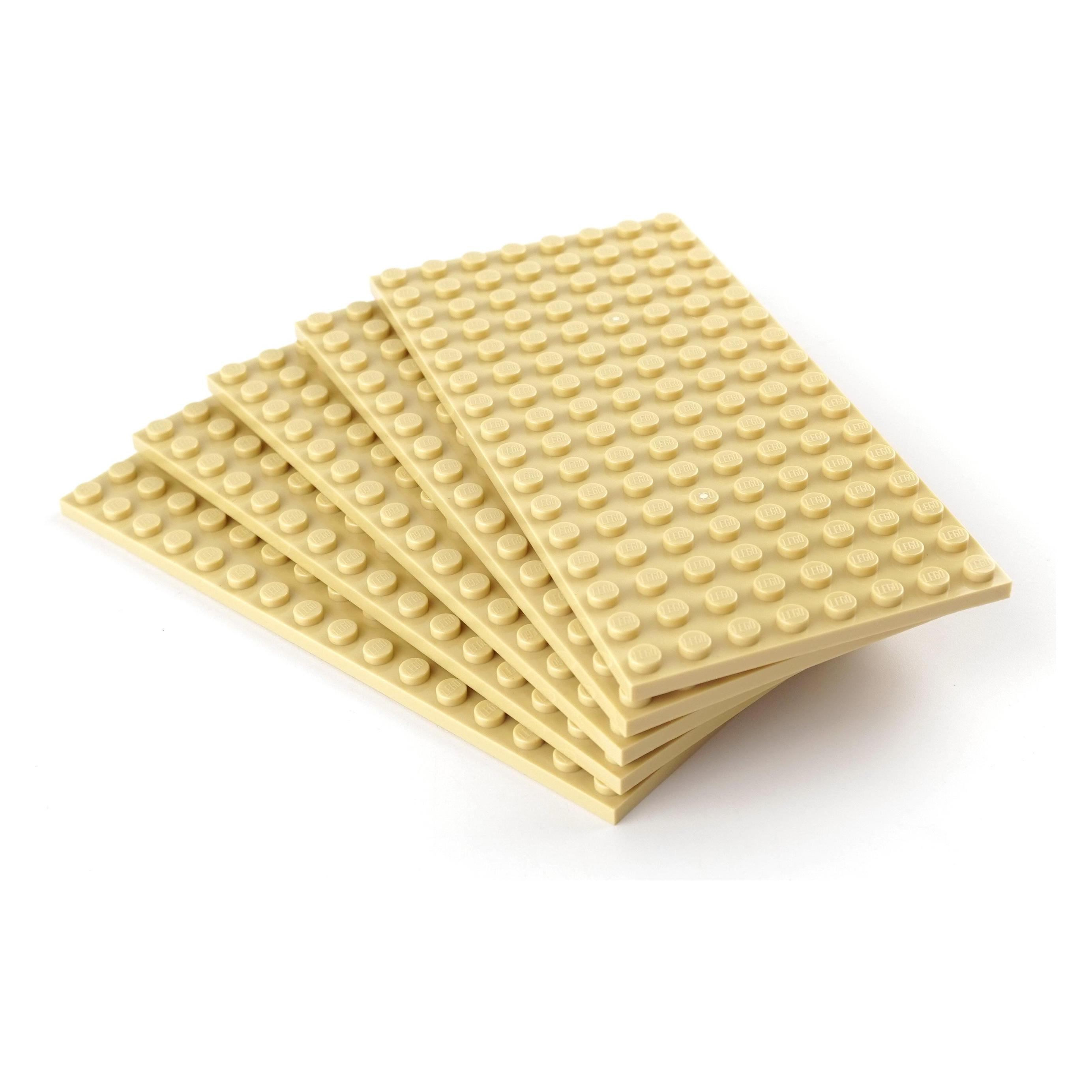LEGO Bauplatte 8x16 Beige - Plate 92438 NEU - 5x (92438, LEGO Zubehör) (92438)