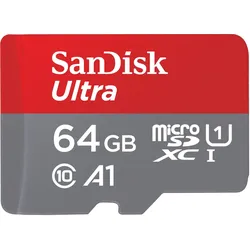 SanDisk Ultra microSDXC Speicherkarte 64GB + SD Adapter