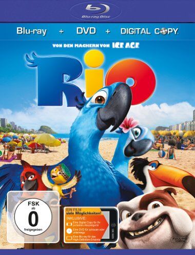 Carlos Saldanha - Rio (+ DVD & Digital Copy) [Blu-ray] - Preis vom 11.10.2026 23:13:37 h