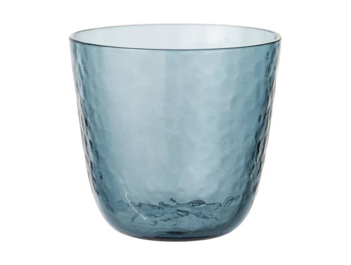 Broste Copenhagen Tumbler Hammered 15 cl Bleu