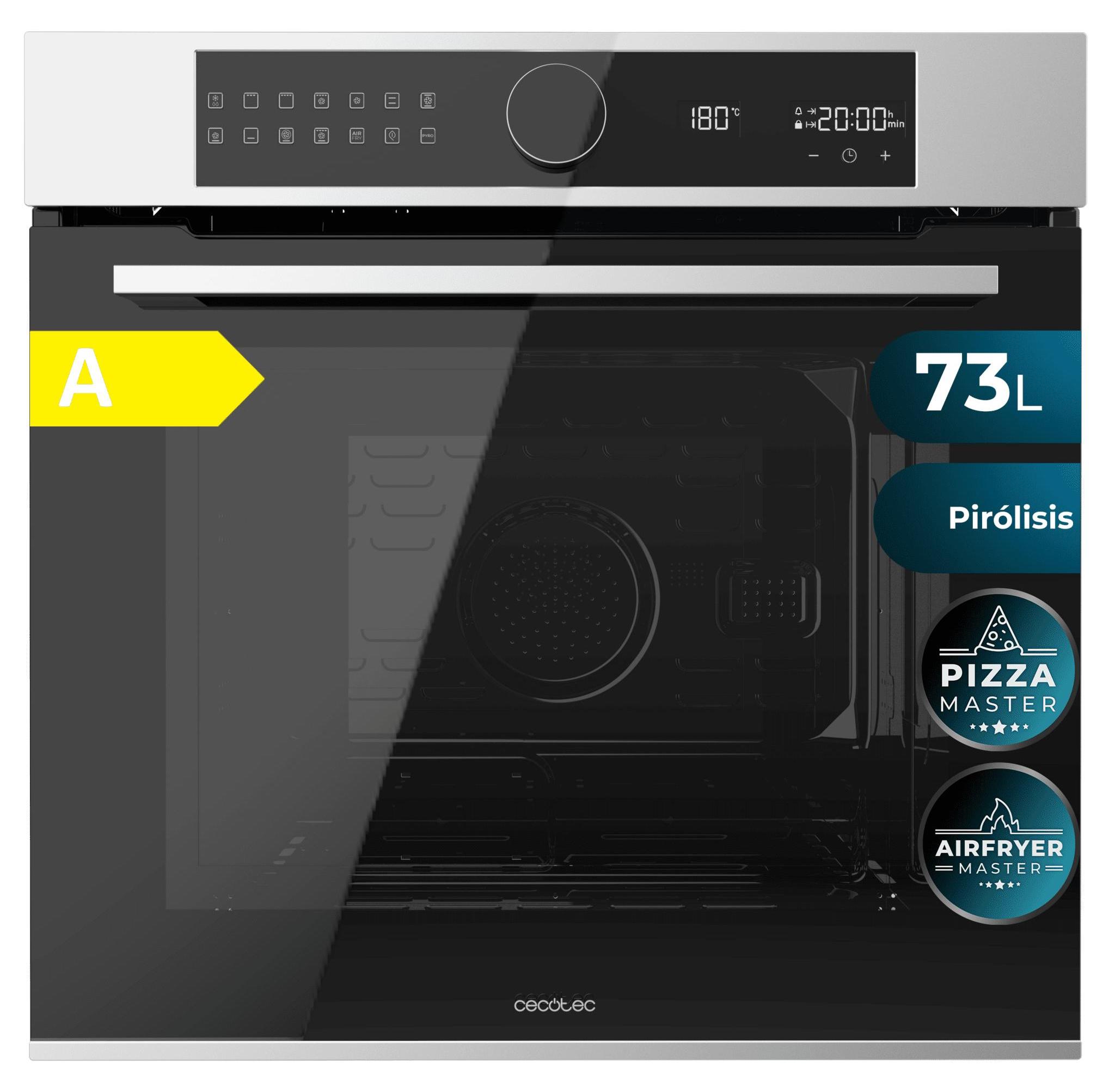 Cecotec Bolero Hexa P516000, Medium, Elektrischer Ofen, 3250 W, 72 l, PYROLUXE, Integriert