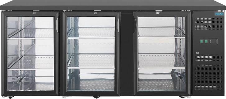 Polar U-Series Bar Kühlschrank Mit 3 Türen Display