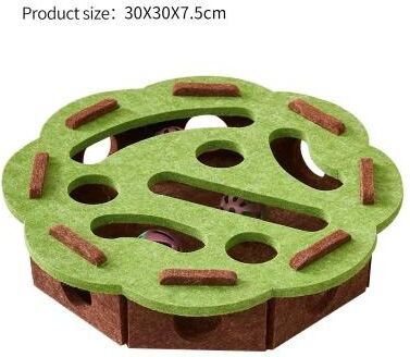 Uplifted Finds Felt Maze Puzzle & Scratching Box green round 1